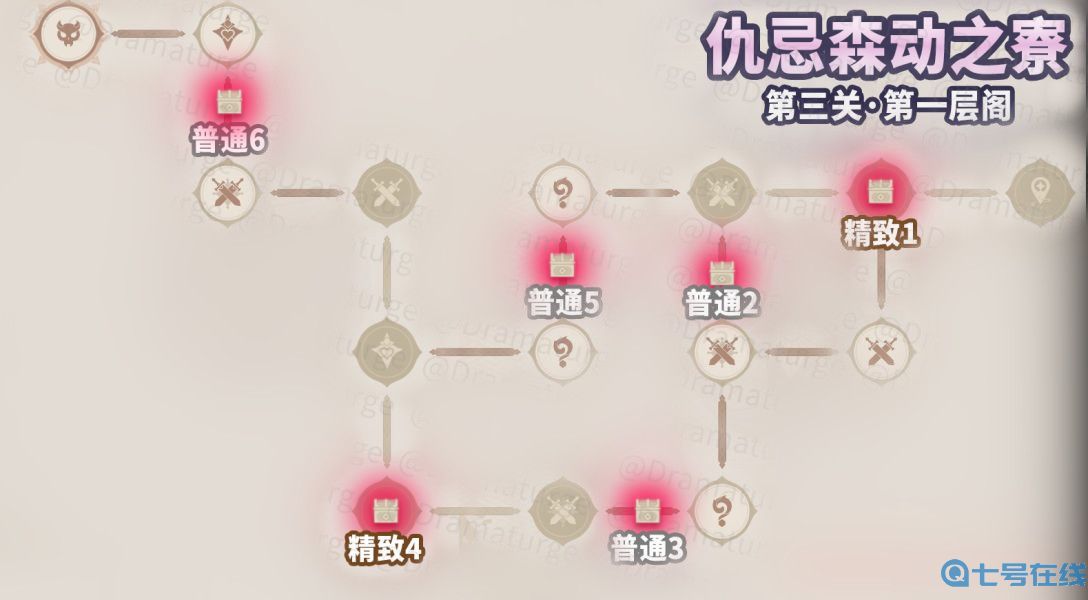 原神仇忌森动之寮全宝箱位置汇总