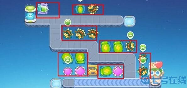 保卫萝卜4太空穿越44关怎么过-太空穿越44关完美通关