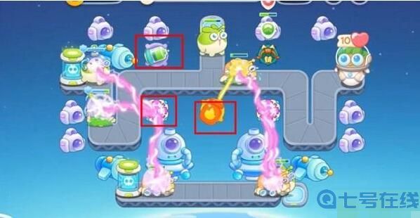 保卫萝卜4太空穿越21关怎么过-太空穿越21关攻略图解