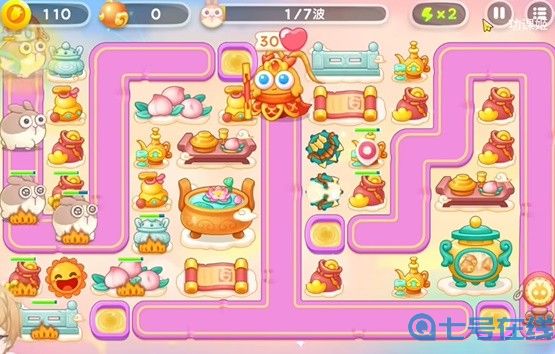 《保卫萝卜4》怎么通过秋妃传第106关