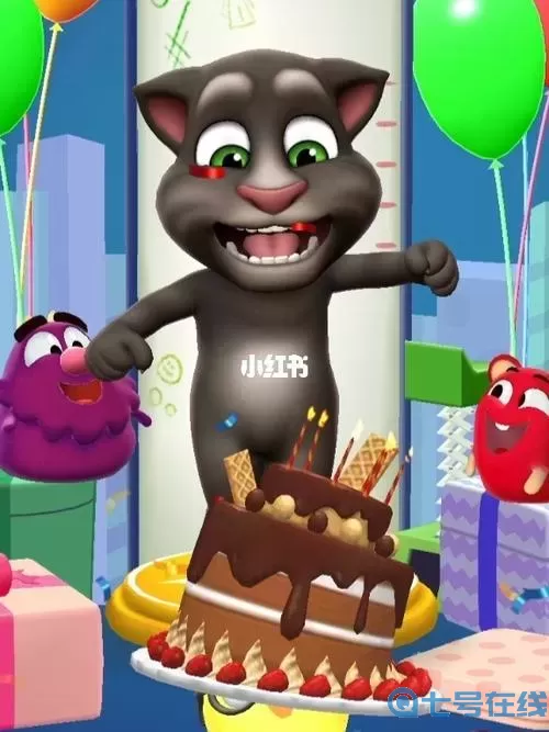 我的汤姆猫APP学生过生日 汤姆猫迷你家族全集