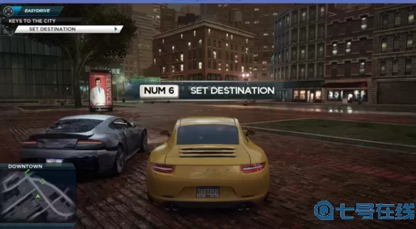 极品飞车17按哪个键设定目的地？