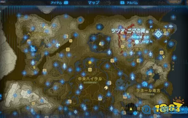 荒野之息神庙位置高清图 塞尔达地图高清版大图