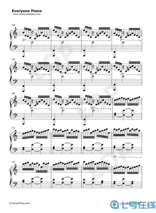 星际穿越one day钢琴谱 星际穿越bgm简谱