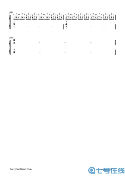 星际穿越简谱 星际穿越数字谱