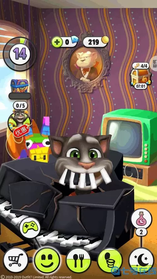 我的汤姆猫球门小 我的汤姆猫119.9亿金币