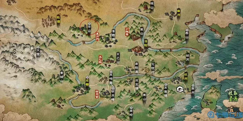 这就是江湖苦夷地图在哪？这就是江湖地图全貌