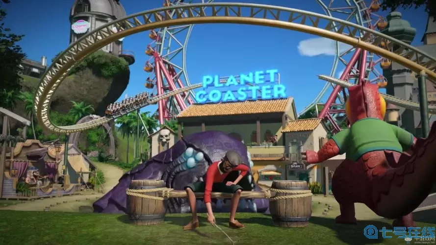 过山车之星游乐园入口 过山车之星大门入口