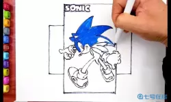 刺猬索尼克2立体怎么画？超级索尼克简笔画