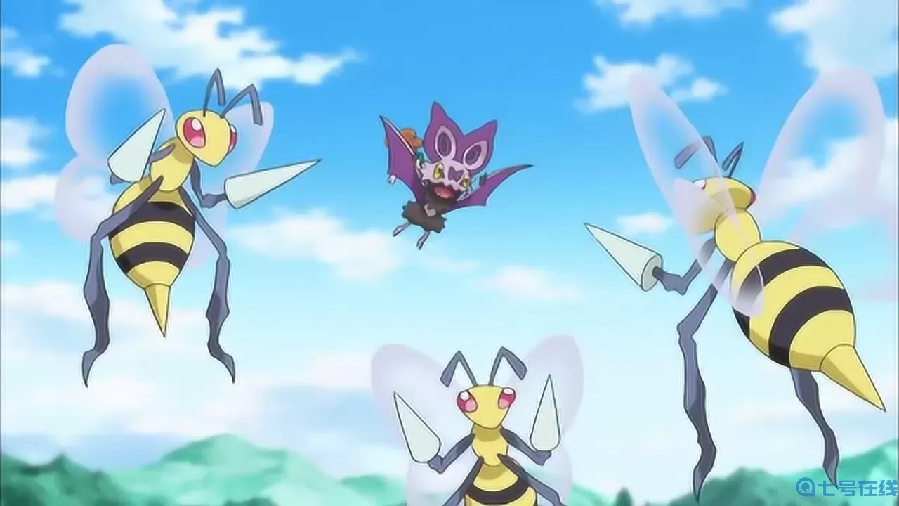 掌机小精灵大针蜂 坂木大针蜂战斗视频