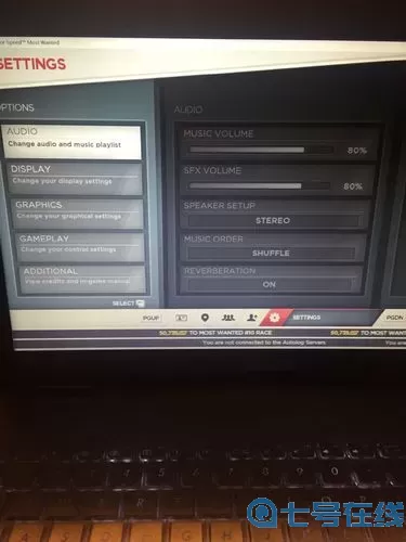极品飞车17按键重置