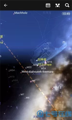 提供实时行星追踪功能 星图