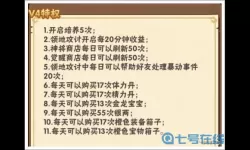 《少年三国志：零》VIP价格表