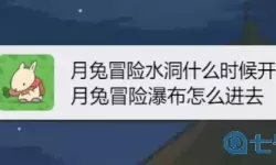月兔历险记森林瀑布几点开