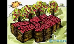 果园丰收画作品