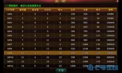 大掌门2vip价格表与对应的礼包