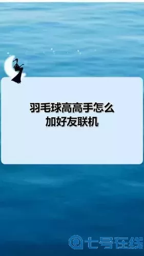 羽毛球高高手加不了好友