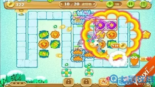 保卫萝卜2雪地攻略