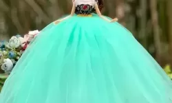 芭比公主婚纱设计背景图