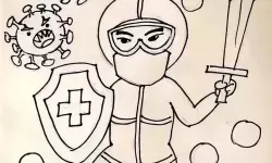 防疫大作战简笔画