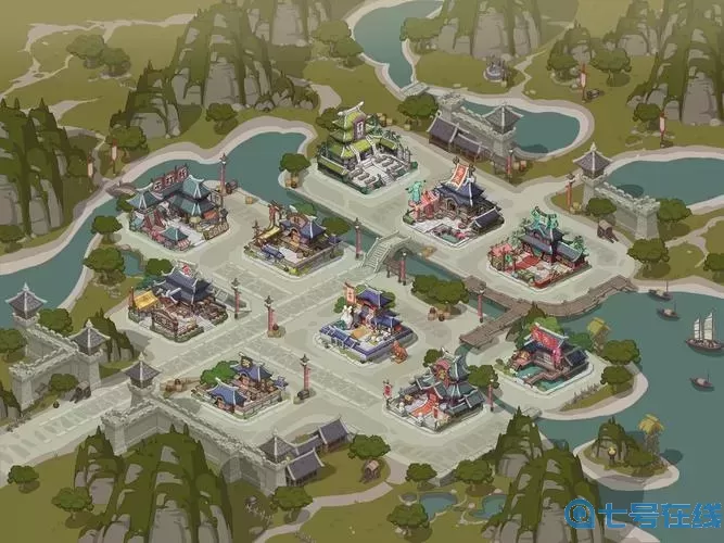 三国世界城池地图