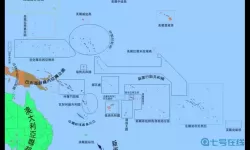 太平洋岛国地形图