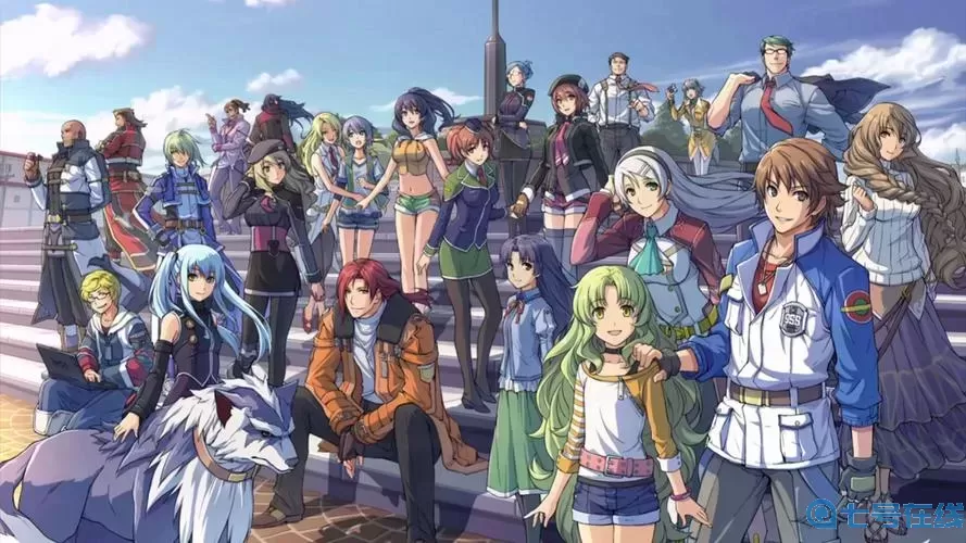 碧之轨迹水中的两人