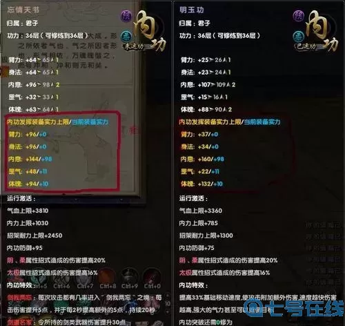 九阴神水宫内功特效