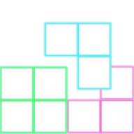 霓虹灯方块冲击波